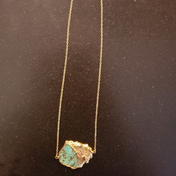 14k Gold Fill & Turquoise Necklace - Picture 2 of 3